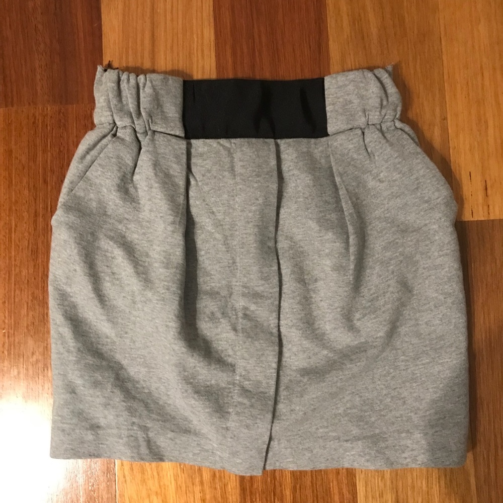 Zara Short wool winter grey skirt